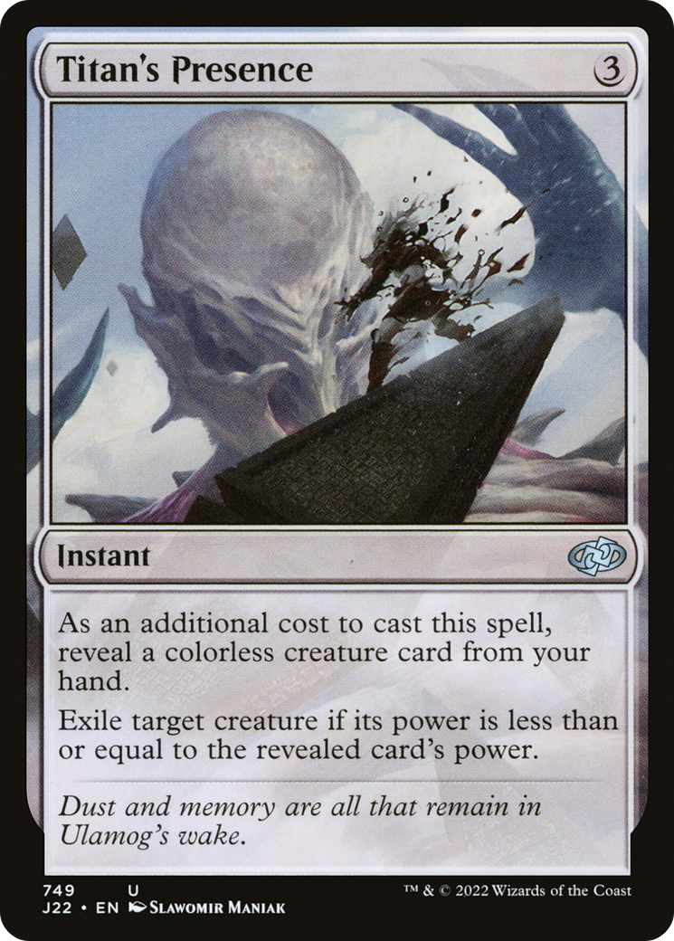 {C} Titan's Presence [Jumpstart 2022][J22 749]