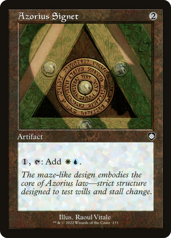 {C} Azorius Signet (Retro) [The Brothers' War Commander][BRC 133]