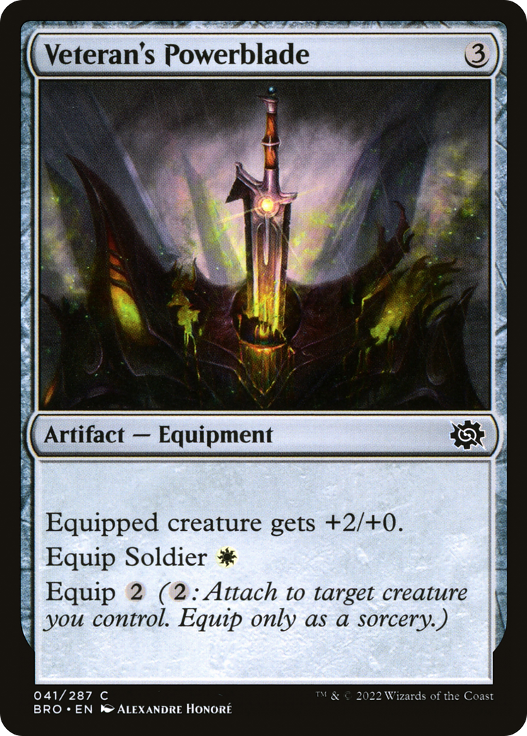 {C} Veteran's Powerblade [The Brothers' War][BRO 041]