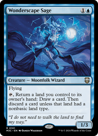{R} Wonderscape Sage [Modern Horizons 3 Commander][M3C 101]