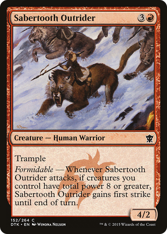{C} Sabertooth Outrider [Dragons of Tarkir][DTK 152]
