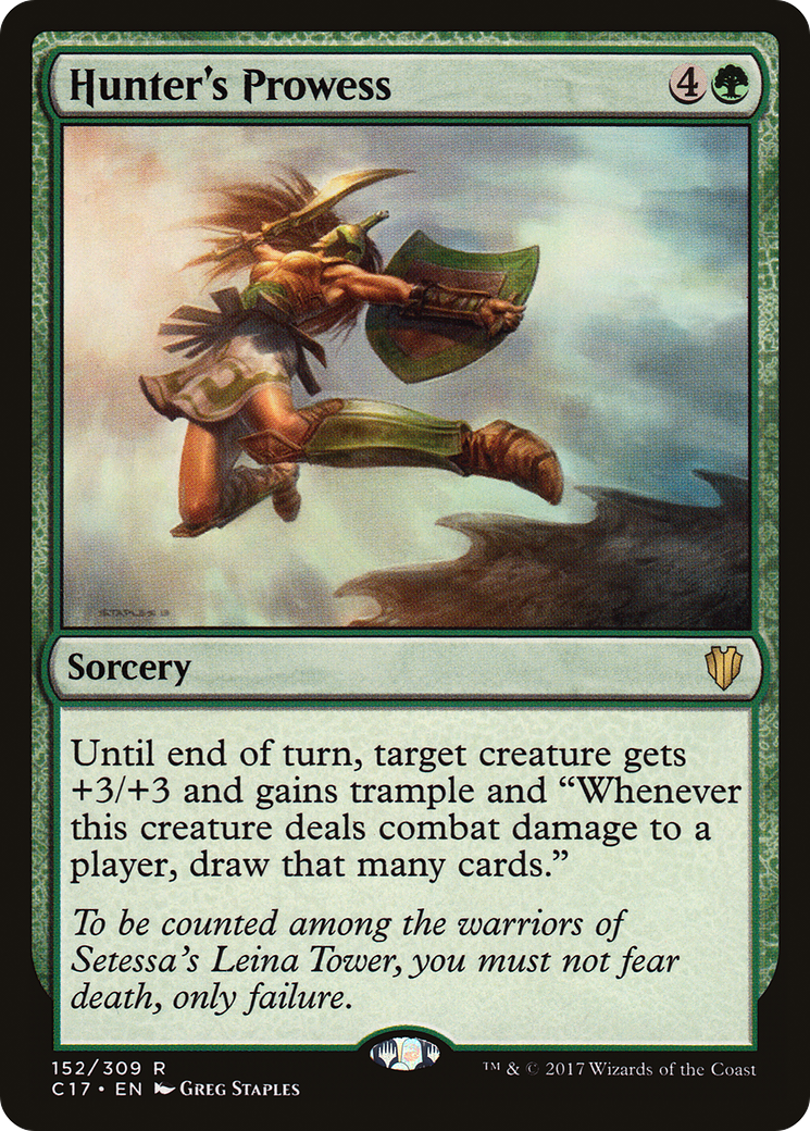 {R} Hunter's Prowess [Commander 2017][C17 152]