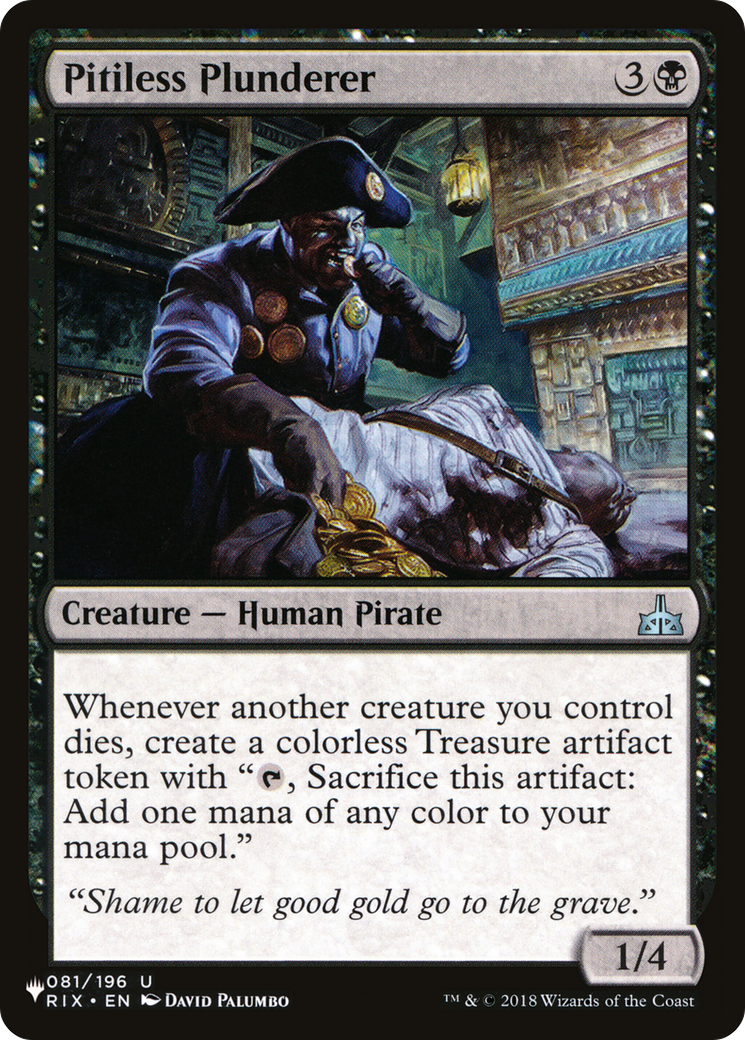 {C} Pitiless Plunderer [The List][LS RIX 081]