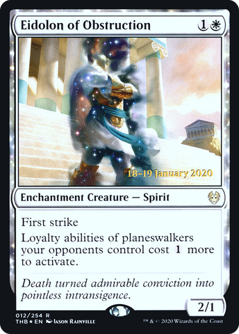{R} Eidolon of Obstruction [Theros Beyond Death Prerelease Promos][PR THB 012]