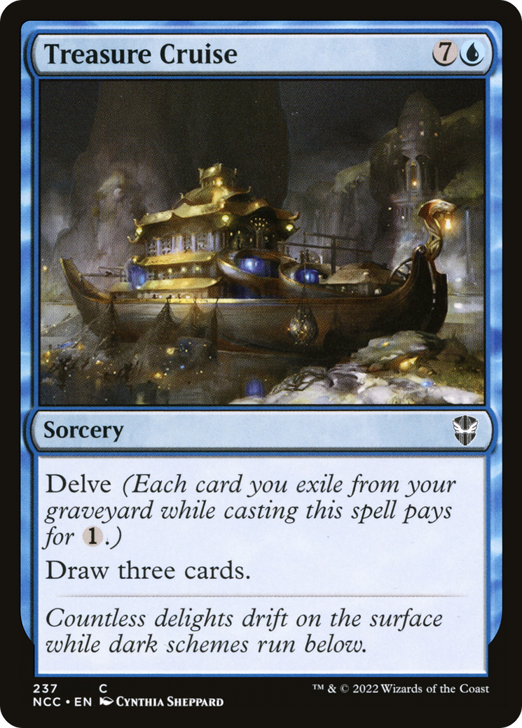 {C} Treasure Cruise [Streets of New Capenna Commander][NCC 237]