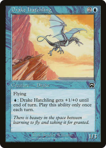 {C} Drake Hatchling [Mercadian Masques][MMQ 076]