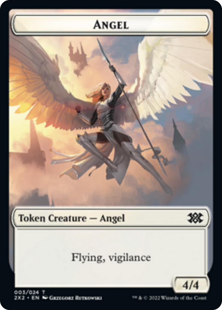 {T} Saproling // Angel Double-sided Token [Double Masters 2022 Tokens][T2X2 17//3]