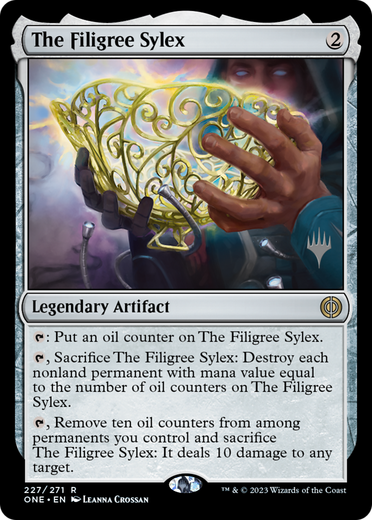 {R} The Filigree Sylex (Promo Pack) [Phyrexia: All Will Be One Promos][PP ONE 227]