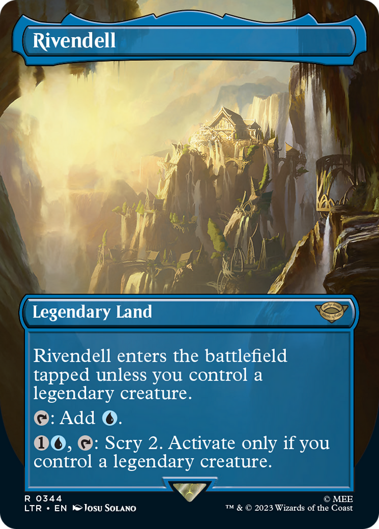 {R} Rivendell (Borderless Alternate Art) [The Lord of the Rings: Tales of Middle-Earth][LTR 344] - Misty Mountain Games
