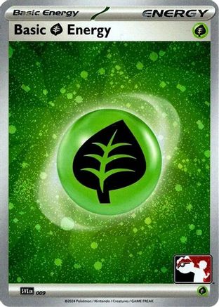 [PKM BE] Basic Grass Energy (009) (Cosmos Holo) [Prize Pack Series Seven]