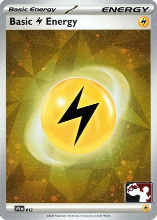 [PKM BE] Basic Lightning Energy (012) (Cosmos Holo) [Prize Pack Series Seven]