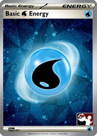 [PKM BE] Basic Water Energy (011) (Cosmos Holo) [Prize Pack Series Seven]