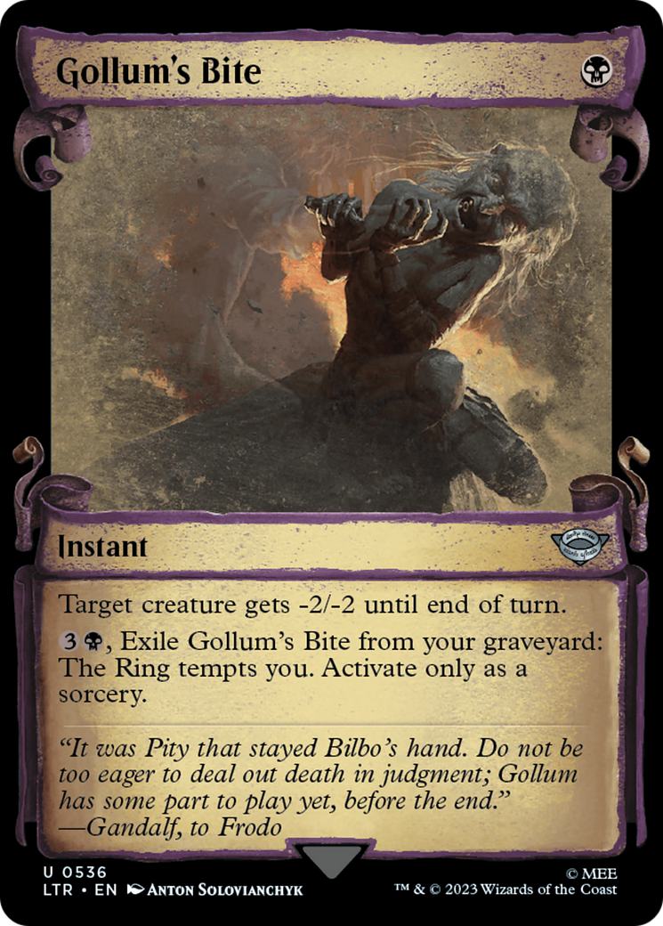 {C} Gollum's Bite [The Lord of the Rings: Tales of Middle-Earth Showcase Scrolls][LTR 536]