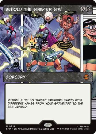 {@@ SPM R} Behold the Sinister Six! (Borderless) [Marvel's Spider-Man] [SPM 221]
