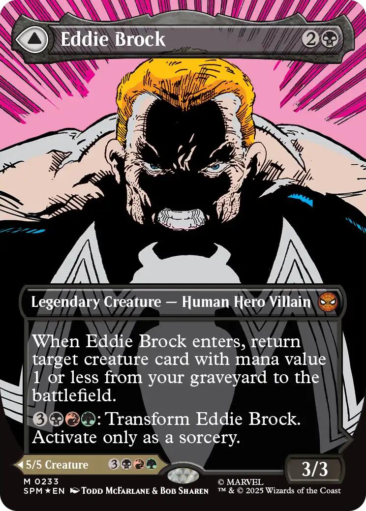 {@@ SPM R} Eddie Brock (0233) (Borderless) [Marvel's Spider-Man] [SPM 233]