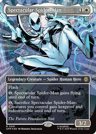 {@@ SPM R} Spectacular Spider-Man (0241) (Borderless) (Textured Foil) [Marvel's Spider-Man] [SPM 241]