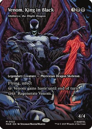 {@@ MAR R}  Skithiryx, the Blight Dragon - Venom, King in Black (Borderless) [Marvel's Spider-Man: Eternal-Legal] [SPE 022]