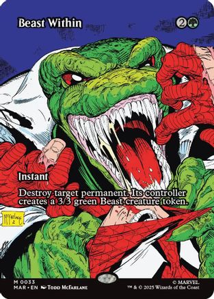 {@@ MAR R} Beast Within (Borderless) [Marvel's Spider-Man: Eternal-Legal] [SPE 033]
