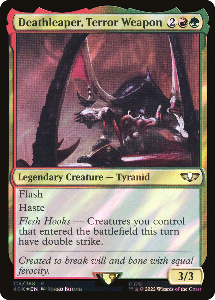 {R} Deathleaper, Terror Weapon (Surge Foil) [Universes Beyond: Warhammer 40,000][SF 40K 115]