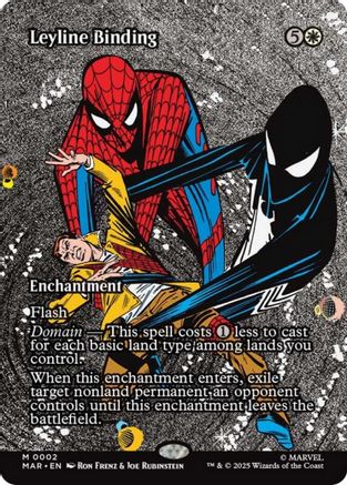 {@@ MAR R} Leyline Binding (Borderless) [Marvel's Spider-Man: Eternal-Legal] [SPE 002]