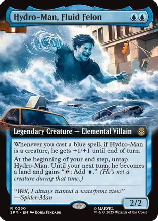 {@@ SPM R} Hydro-Man, Fluid Felon (Extended Art) [Marvel's Spider-Man] [SPM 250]