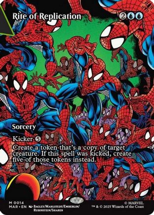 {@@ MAR R} Rite of Replication (Borderless) [Marvel's Spider-Man: Eternal-Legal] [SPE 014]