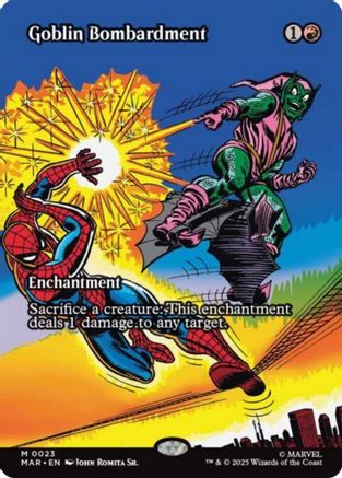 {@@ MAR R} Goblin Bombardment (Borderless) [Marvel's Spider-Man: Eternal-Legal] [SPE 023]