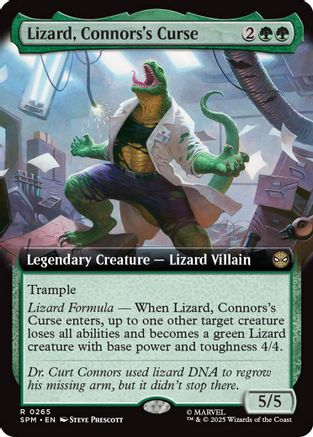 {@@ SPM R} Lizard, Connors's Curse (Extended Art) [Marvel's Spider-Man] [SPM 265]