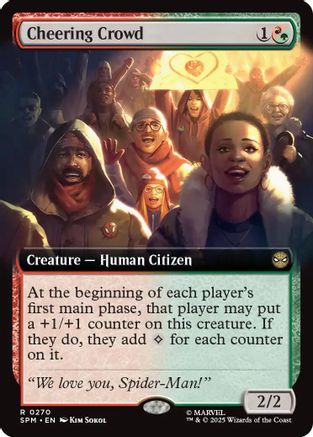 {@@ SPM R} Cheering Crowd (Extended Art) [Marvel's Spider-Man] [SPM 270]