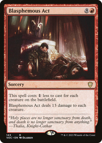 {R} Blasphemous Act [Innistrad: Crimson Vow Commander][VOC 143]