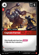 Captain Farron (015/298) - Origins