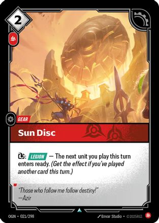 [RFB] Sun Disc (021/298) - Origins