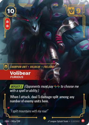 Volibear - Furious (Alternate Art) (041a/298) - Origins