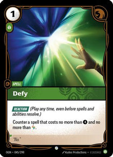 Defy (045/298) - Origins