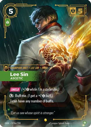 Lee Sin - Ascetic (Alternate Art) (078a/298) - Origins