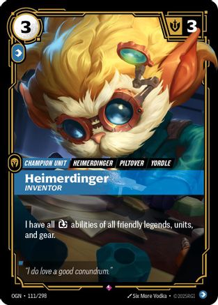 Heimerdinger - Inventor (111/298) - Origins