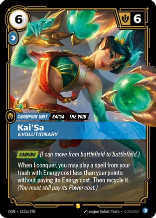 Kai'Sa - Evolutionary (Alternate Art) (112a/298) - Origins