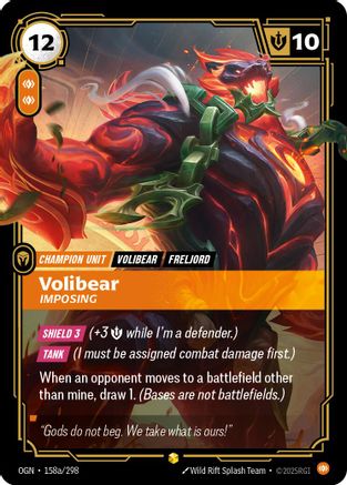 Volibear - Imposing (Alternate Art) (158a/298) - Origins