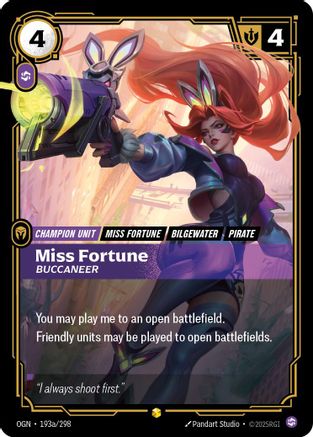 Miss Fortune - Buccaneer (Alternate Art) (193a/298) - Origins