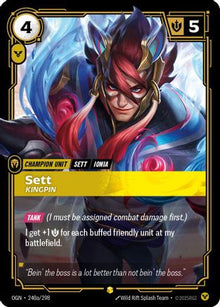 Sett - Kingpin (Alternate Art) (240a/298) - Origins