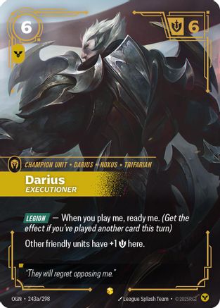 Darius - Executioner (Alternate Art) (243a/298) - Origins
