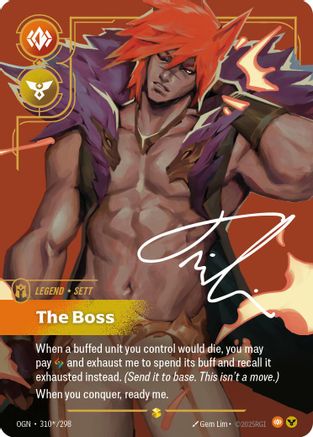 Sett - The Boss (Alternate Art) (310*/298) - Origins