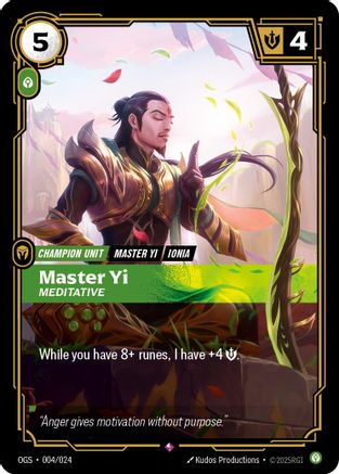 [RFB] Master Yi - Meditative (004/024) - Origins Proving Grounds