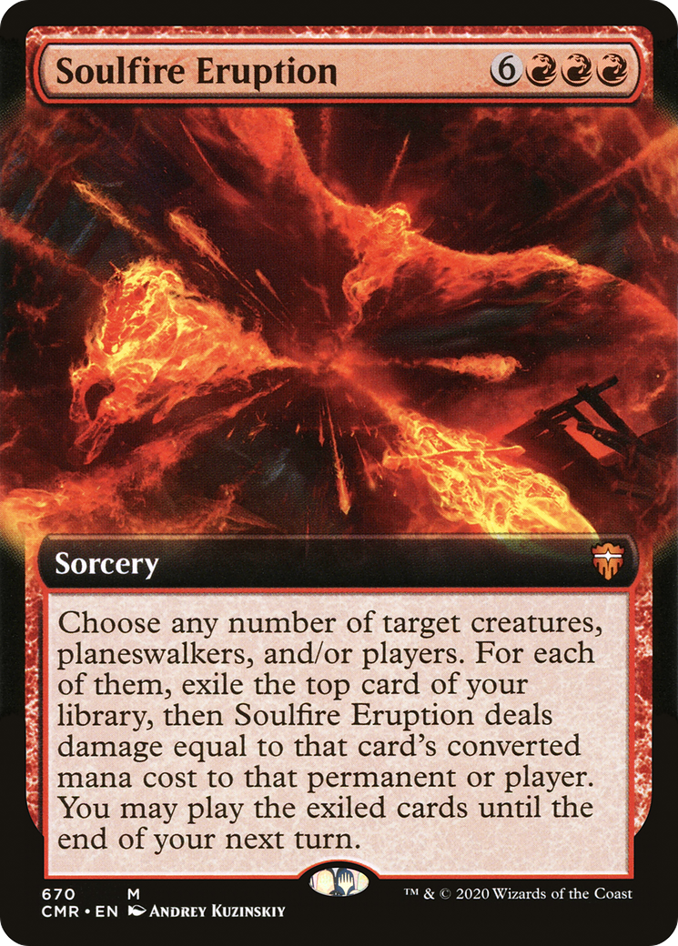 {R} Soulfire Eruption (Extended Art) [Commander Legends][CMR 670] - Misty Mountain Games