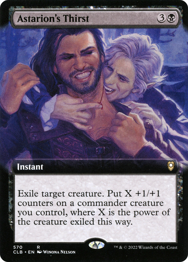 {R} Astarion's Thirst (Extended Art) [Commander Legends: Battle for Baldur's Gate][CLB 570]