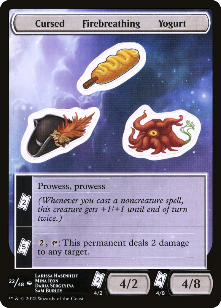 {C} Cursed Firebreathing Yogurt [Unfinity Stickers][SUNF 022]