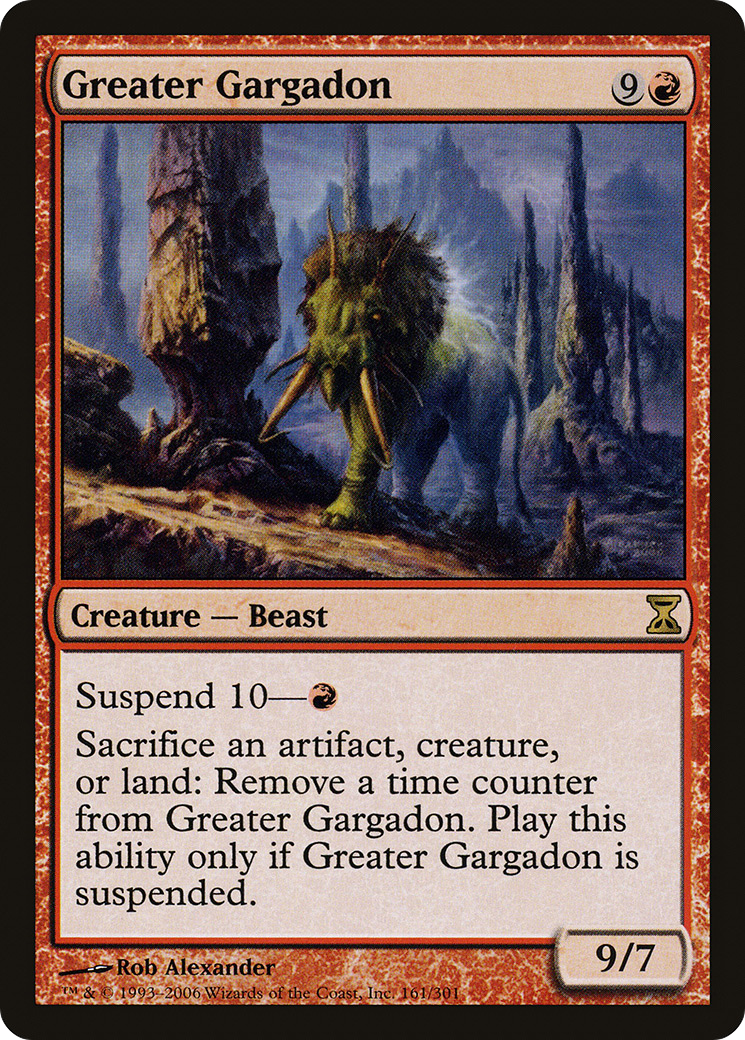 {R} Greater Gargadon [Time Spiral][TSP 161]