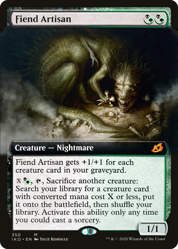 {R} Fiend Artisan (Extended Art) [Ikoria: Lair of Behemoths][IKO 350]