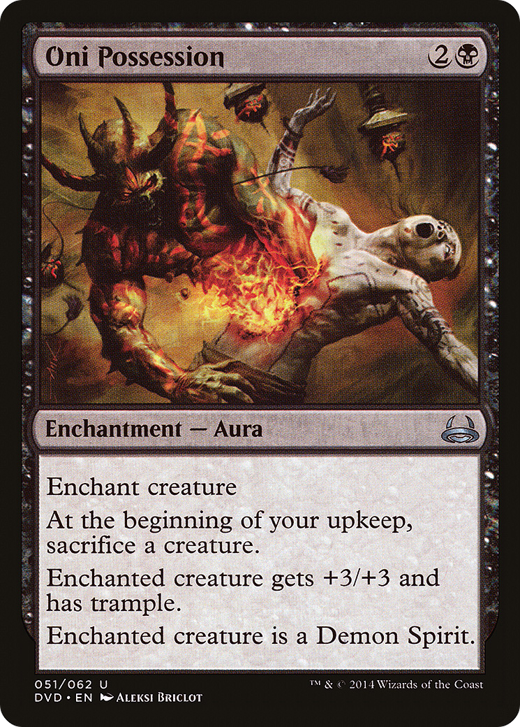 {C} Oni Possession (Divine vs. Demonic) [Duel Decks Anthology][DVD 051]