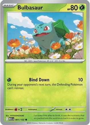 [PKM] Bulbasaur (001/132) [Mega Evolutions: Base Set]